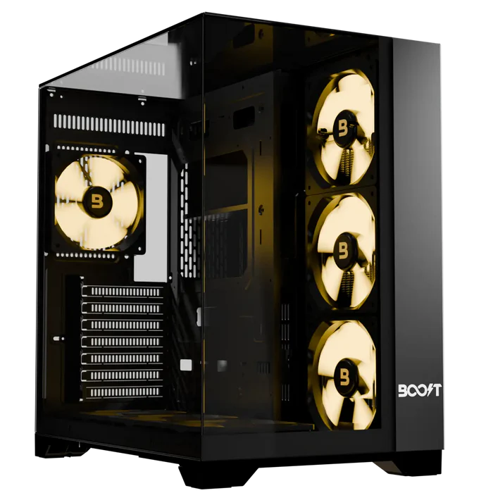 Boost Casing Enclosure Elite Series X200 with 4 ARGB Fans Boost Casing Enclosure Elite Series X200 with 4 ARGB Fans